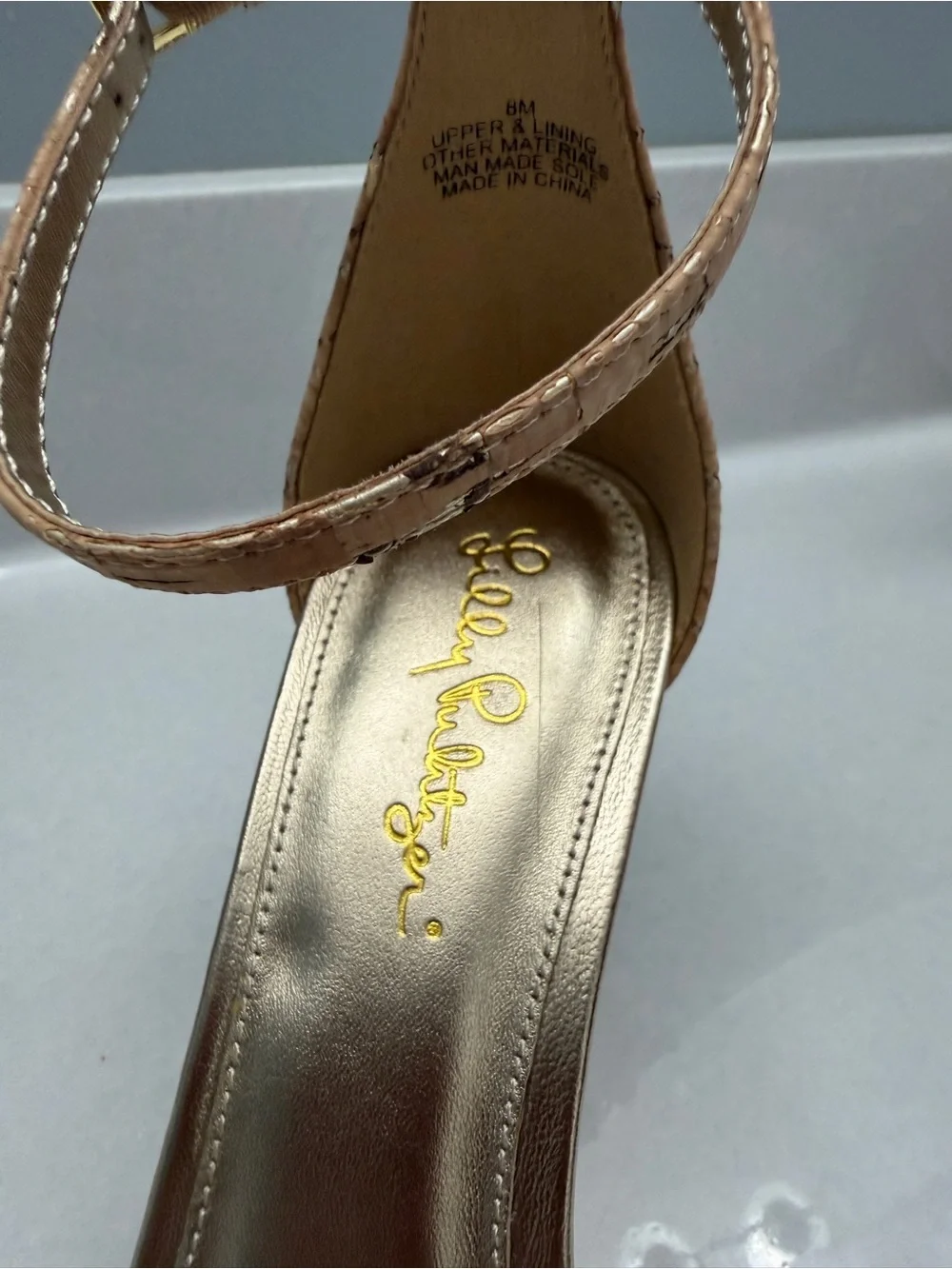 Lilly Pulitzer cork wedge